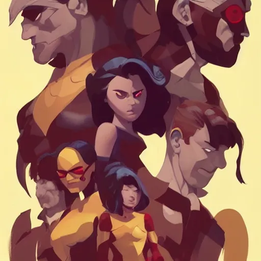 Image similar to face icon stylized minimalist x - men, loftis, cory behance hd by jesper ejsing, by rhads, makoto shinkai and lois van baarle, ilya kuvshinov, rossdraws global illumination