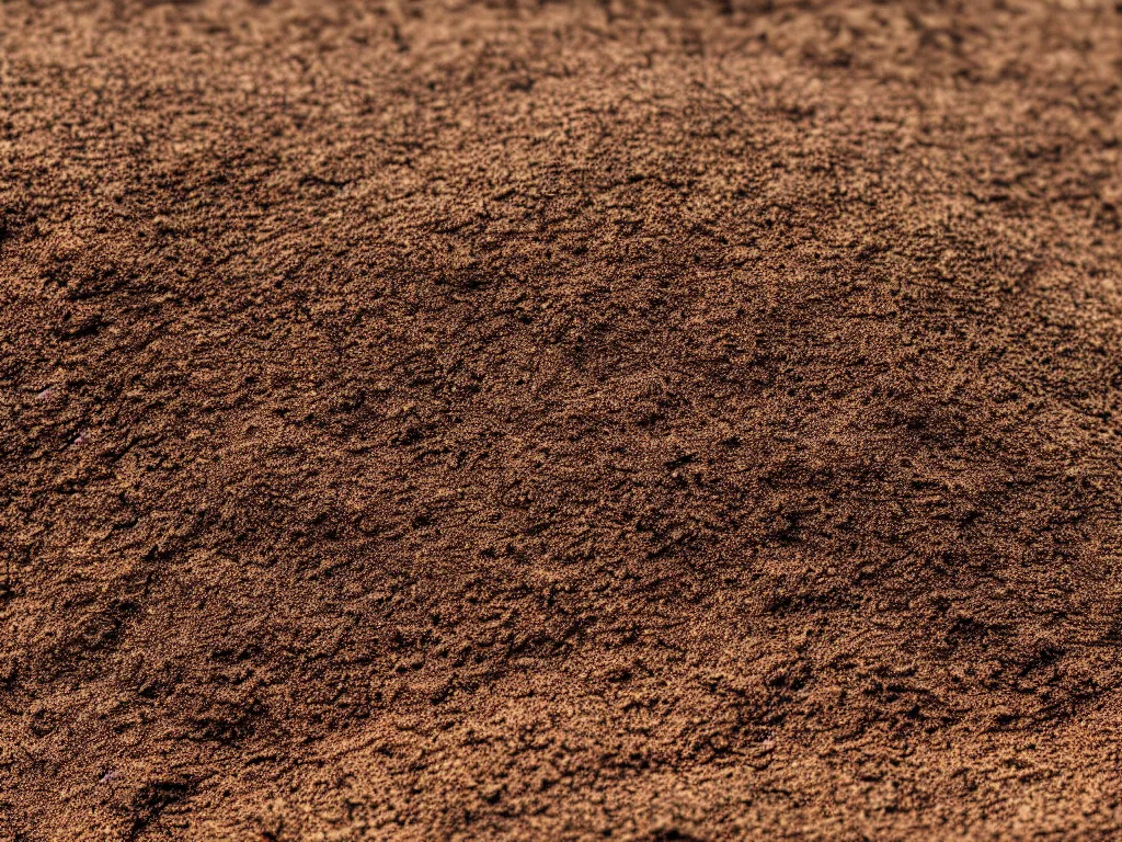 Image similar to a close up of a rounded dirt hill, highly textured