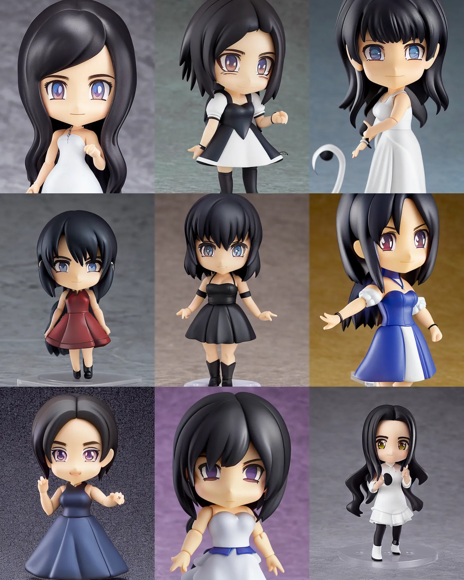 Prompt: jennifer connelly, black hair, an anime nendoroid of jennifer connelly, figurine, detailed product photo dramatic lighting