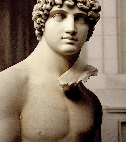 Image similar to photograph of antinous, time travel,