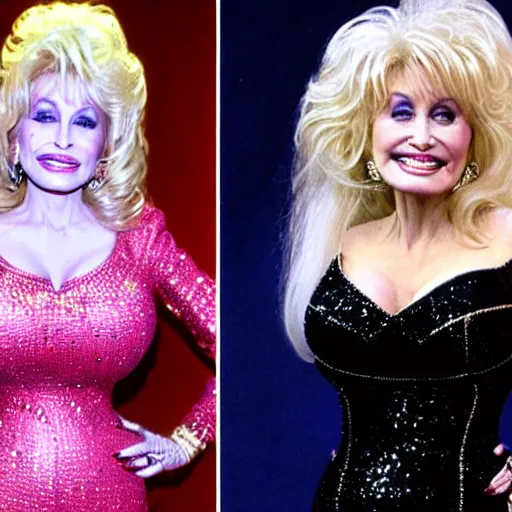 Image similar to Dolly Parton guest stars on an episode of Star Trek: Deep Space Nine