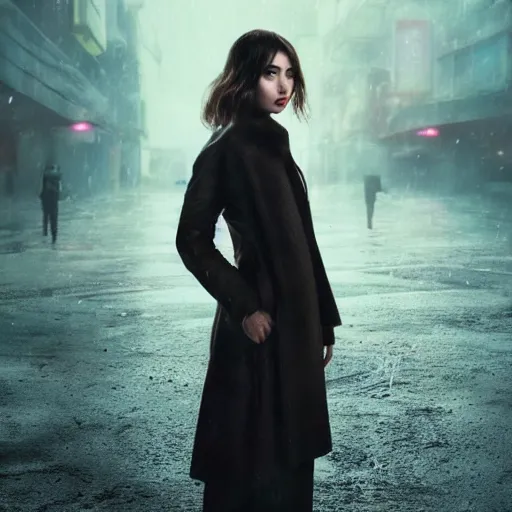 Prompt: joi from blade runner 2 0 4 9 played by ana de armas, neo noire