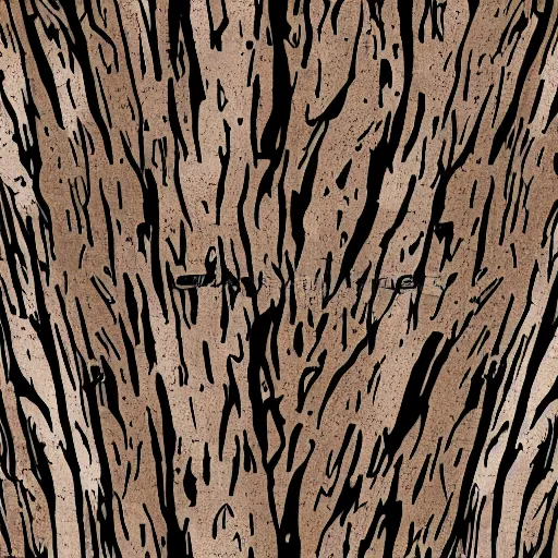 Image similar to cartoon style tree texture, tree bark, cartoon style