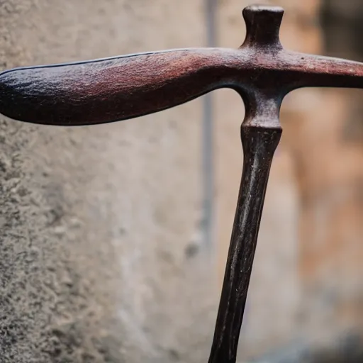 Prompt: high quality photo of a medieval axe, photography 4k, f1.8 anamorphic, bokeh, 4k, Canon, Nikon