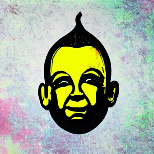 Image similar to pop art gollumn