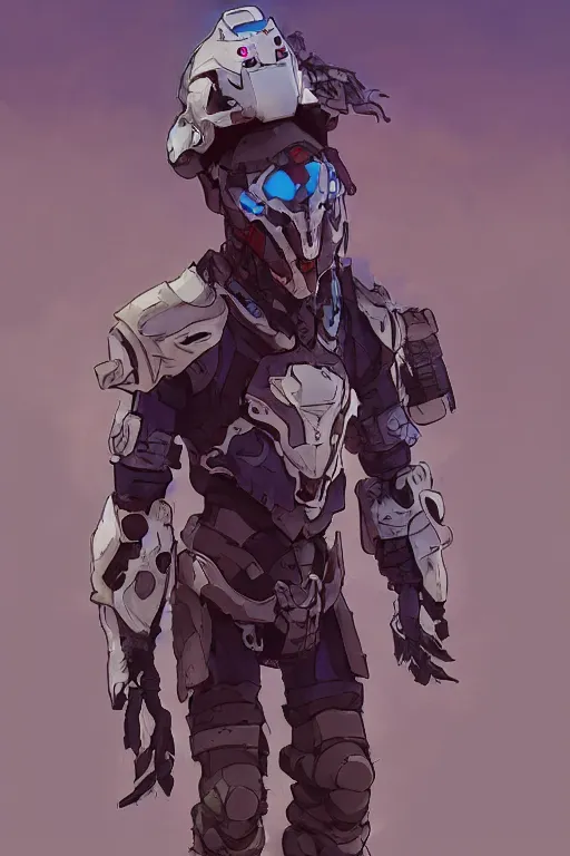 Image similar to combination suit armor aloy horizon forbidden west horizon zero dawn robot ninja mask helmet backpack tribal, art gta 5 comics, official fanart behance hd artstation by jesper ejsing, by rhads, makoto shinkai and lois van baarle, ilya kuvshinov, ossdraws radiating a glowing aura cgi rtx 2 0 2 2