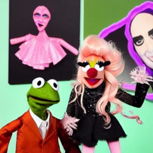 Prompt: Lady Gaga as a muppet