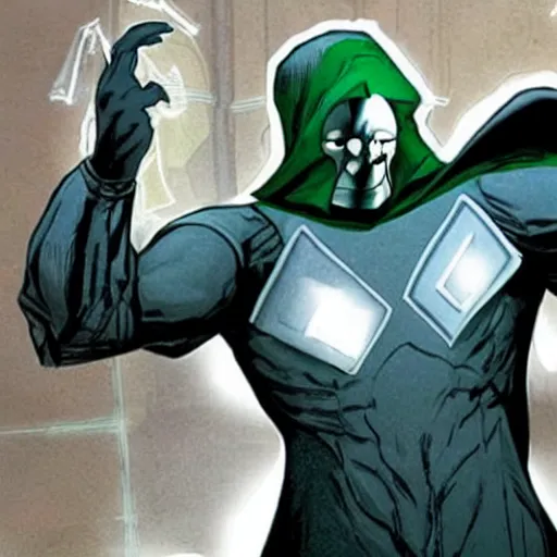 Image similar to Jon Hamm as Doctor Doom in the new Fantastic Four movie