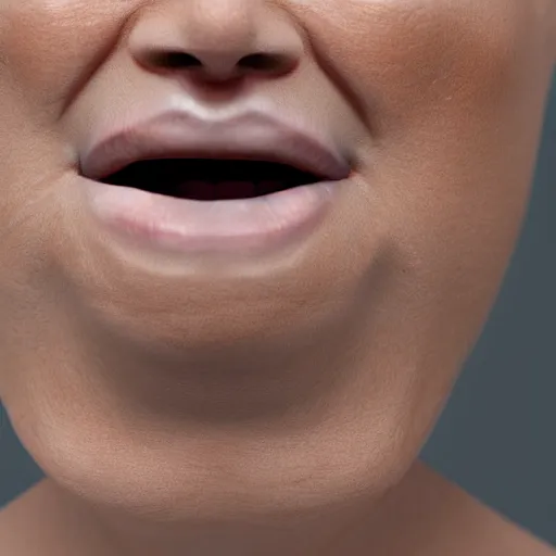 Image similar to headshot of person holding in their mouth, hyperrealistic, insane detail, real life, realisitc, ray tracing, 1 6 k hd