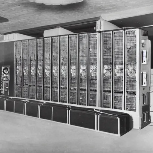 Image similar to a supercomputer from the 1940's