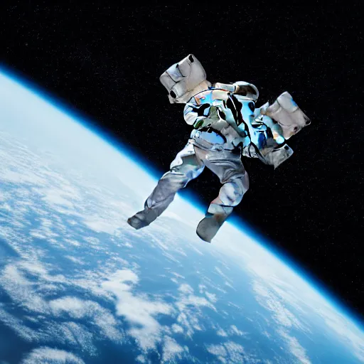Prompt: an astronaut floating in space with no hope, endlessly, mid-far shot, cinematic, dramatic, photorealistic, 8k, award winning,