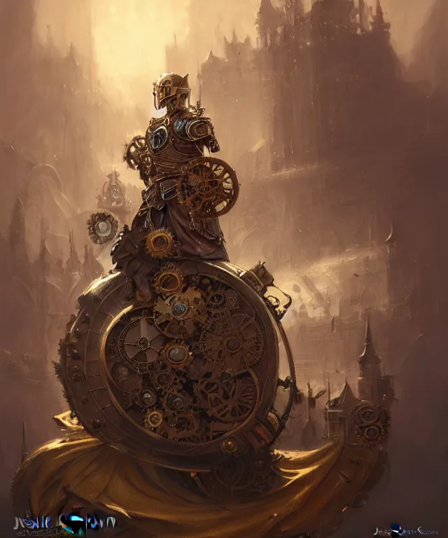 Prompt: steampunk knight of the round table, smiling, perfect face, gears, cinematic, elegant, highly detailed, psychedelic, digital painting, artstation, smooth, hard focus, illustration, art by jessica rossier and and brian froud