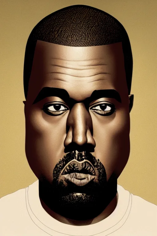 Image similar to kanye west, manga cover art, detailed color portrait, artstation trending, 8 k, greg rutkowski