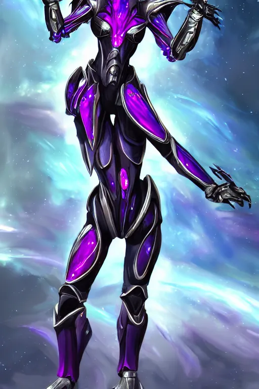 Prompt: galactic hyperdetailed elegant beautiful stunning hot giantess anthropomorphic mecha sexy female dragon goddess, sharp spines, sharp metal ears, smooth purple eyes, smooth fuschia skin, silver armor, in space, epic proportions, epic scale, epic size, warframe destiny fanart, furry, dragon art, goddess art, giantess art, furaffinity, octane render