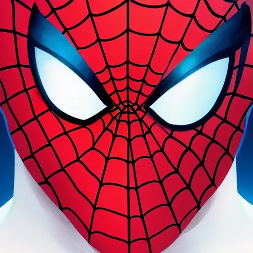 Image similar to face icon stylized minimalist spider - man, loftis, cory behance hd by jesper ejsing, by rhads, makoto shinkai and lois van baarle, ilya kuvshinov, rossdraws global illumination