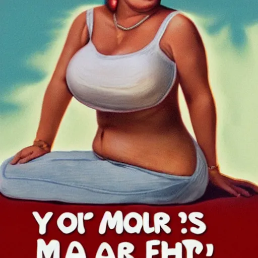 Image similar to your mama is so fat...