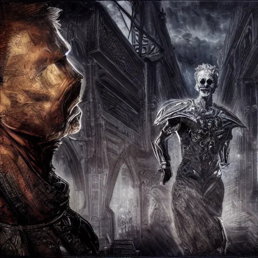 Prompt: Der Tod des Vergil Herman Broch, cataclysm, dynamic lighting, deus ex machina, primeval duality, cinematic, establishing shot, extremely high detail, photo realistic, cinematic lighting, oil painting, intricate line drawings, 8k resolution