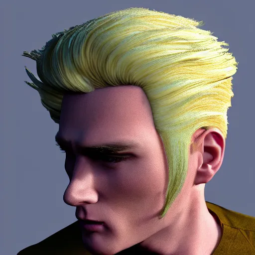 Image similar to vanilla ice but his hair is made out of swirly ice cream vanilla ice cream his hair is completely made out of vanilla swirled vanilla ice cream, ice cream hair, realistic, hyperrealistic, ultra realistic, real, real world, highly detailed, very detailed, extremely detailed, intricate details, 8 k resolution, hd quality