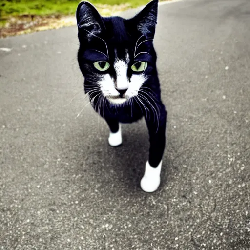 Image similar to a feline human - cat - hybrid, animal photography