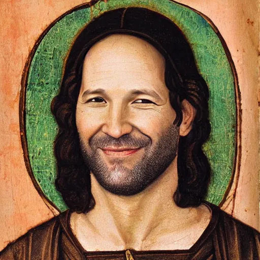 Prompt: paul rudd, medieval painting, detailed