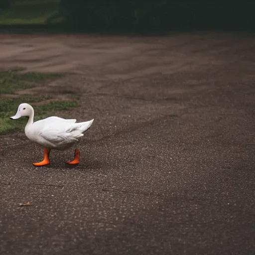 Image similar to hybrid of a duck and a dog, 35mm, F1.8