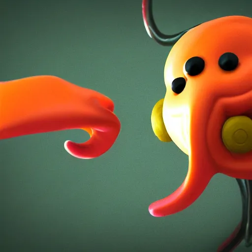 Prompt: a juggling octopus on a unicycle, octane render