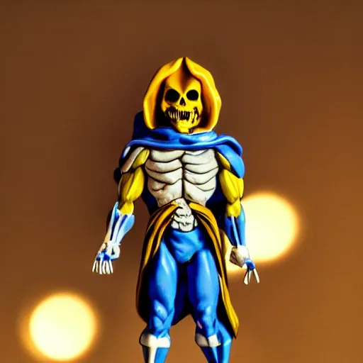 Prompt: skeletor, moody lighting, shallow depth of field,