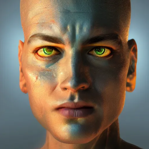 Prompt: God of art ,glowing effect, clear face ,hyperreal, hyperdetailed, 8k, photo realistic, full body, illustration, devainart,artstation ,hd