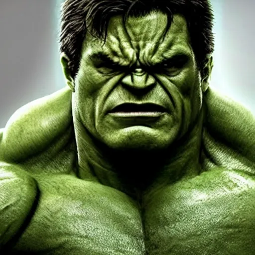 Prompt: Chris Evans as The Hulk