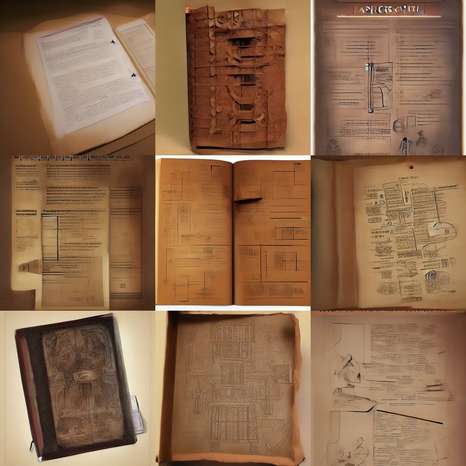 Prompt: manual full of instructions to assemble a powerful magical artifact, the manual is similar to the ones from IKEA