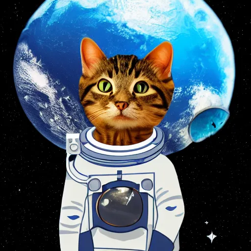 Prompt: cat astronaut