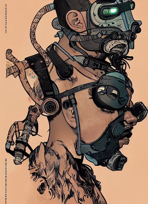 Image similar to cyberpunk lifeguard. portrait by ashley wood and alphonse mucha and laurie greasley and josan gonzalez and james gurney. splinter cell, apex legends, rb 6 s, hl 2, d & d, cyberpunk 2 0 7 7. realistic face. character clothing. vivid color. dystopian setting.