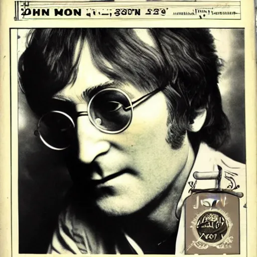 Image similar to sheet music for john lennon ’ s new song