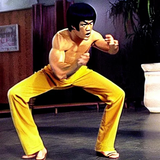 Image similar to bruce lee as shaggy, still from scooby - doo ( 2 0 0 2 )