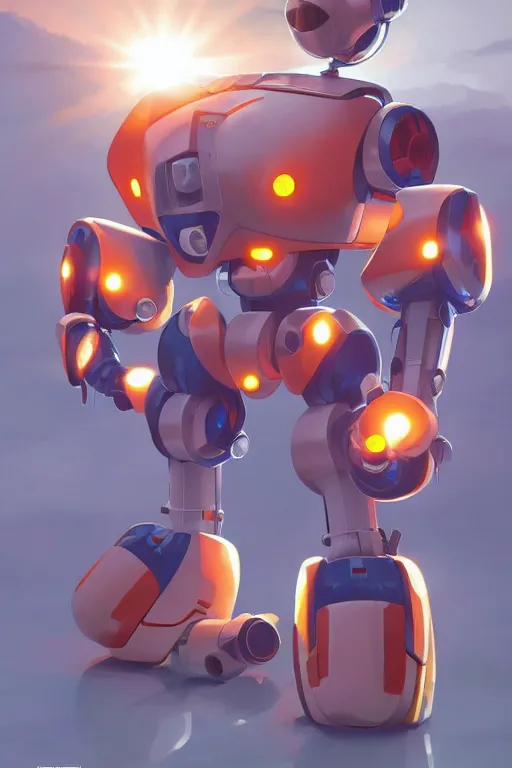 Image similar to metabots medabots medarotto medarot robot minimalist comics, behance hd by jesper ejsing, by rhads, makoto shinkai and lois van baarle, ilya kuvshinov, rossdraws global illumination ray tracing hdr radiating a glowing aura