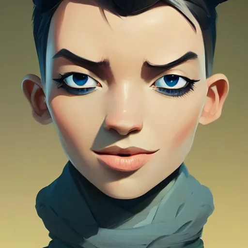 Image similar to face icon stylized minimalist m. a. s. h., loftis, cory behance hd by jesper ejsing, by rhads, makoto shinkai and lois van baarle, ilya kuvshinov, rossdraws global illumination