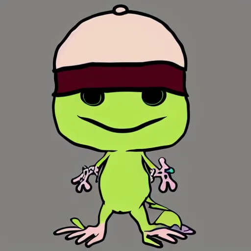 Image similar to pirate frog : a league of legends character designed by kanye west