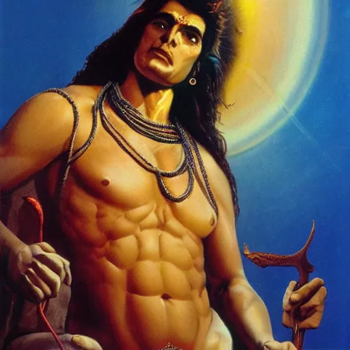 Image similar to Shiva, style of Bekinski, Ridley Scott, Thomas Blackshear