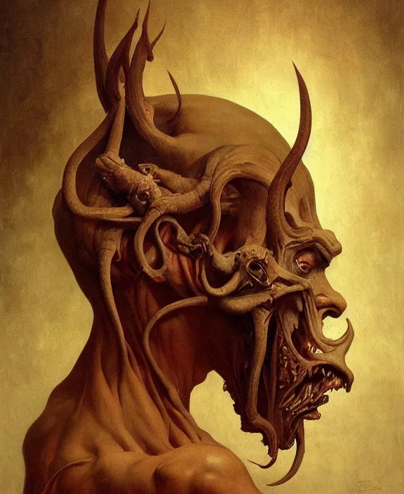 Image similar to a detailed painting portrait of incubus.. inspired by art awards 2 0 2 1. accurate anatomy. symmetry. portrait fantasy. by beksinski carl spitzweg. baroque elements. baroque element. intricate artwork by caravaggio. oil painting. oil on canvas. award winning. dramatic. trending on artstation. 8 k