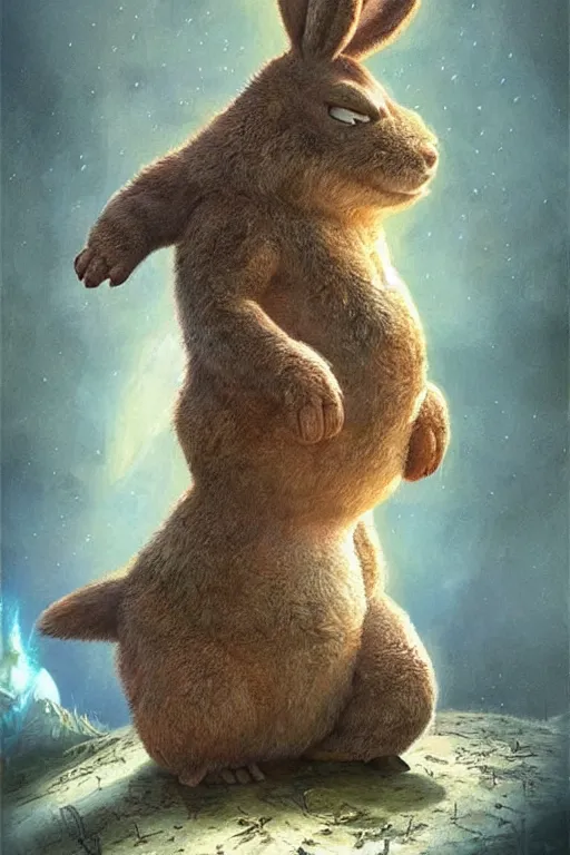 Prompt: cute adorable pixar inspired big chungus, hyper realistic, fantasy art, in the style of chris foss and alan lee, intricate, hyper detailed, smooth