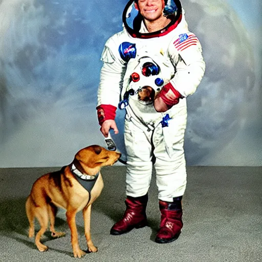 Image similar to neil armstrong as a dog