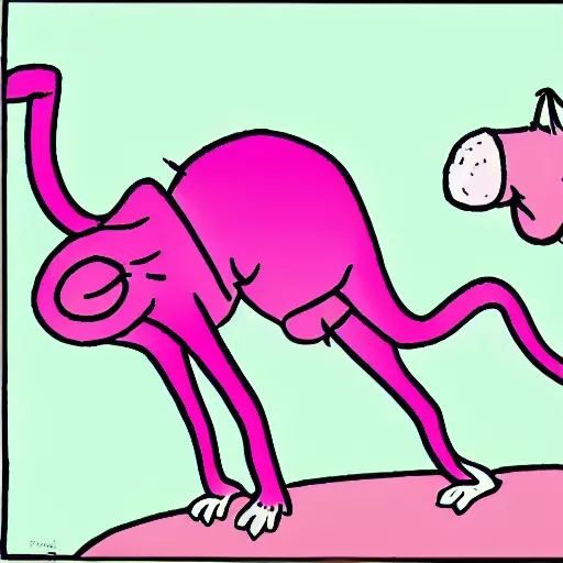 Image similar to illustration pink panter, , cartoon, funny