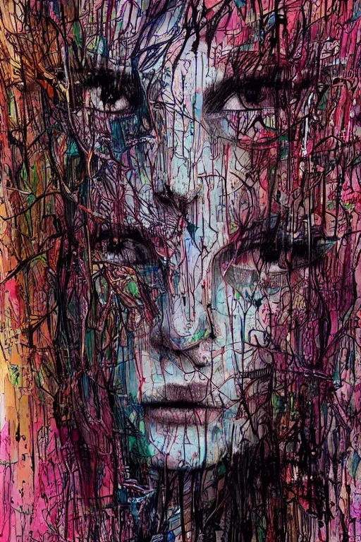 Image similar to the soul's endless plight to perfection, struggle and resolution, by carne griffiths