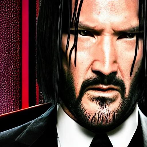 Prompt: penguinz0 as john wick, 4k, high detail, high-resolution photograph, professional photography, ultra-detail