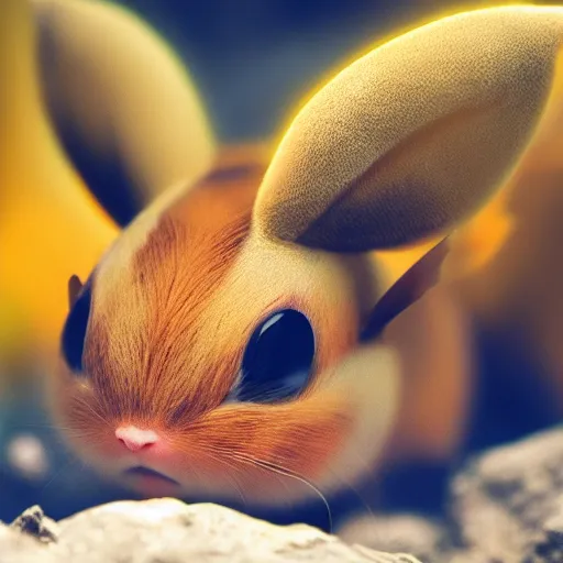 Prompt: national geographic photo of raichu, pokemon in the wild, intricate, portrait, 8 k highly professionally detailed, hdr, award winning