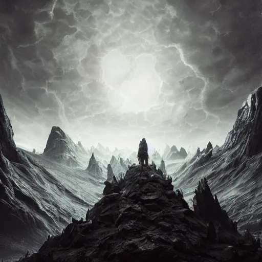 Image similar to hyperrealistic mixed media image of grotesque anomaly in the dark sky in skyrim, stunning 3 d render inspired art by greg rutkowski and xiang duan and thomas eakes, perfect symmetry, flesh texture, realistic, highly detailed attributes and atmosphere, dim volumetric cinematic lighting, 8 k octane detailed render, post - processing, masterpiece,