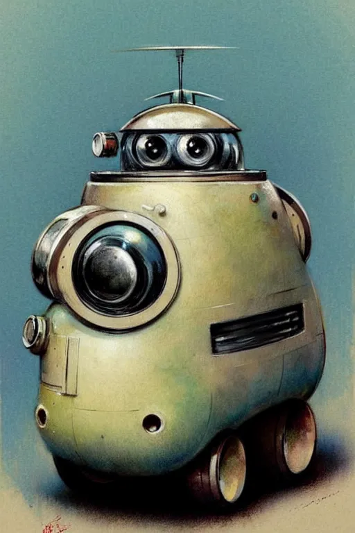 Image similar to ( ( ( ( ( 1 9 5 0 s retro future android robot fat robot hamster wagon. muted colors., ) ) ) ) ) by jean - baptiste monge,!!!!!!!!!!!!!!!!!!!!!!!!!