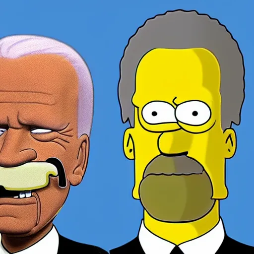 Image similar to joe biden as a Simpsons character