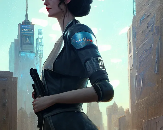 Image similar to highly detailed portrait of eva green, in detroit : become human, stephen bliss, unreal engine, fantasy art by greg rutkowski, loish, rhads, ferdinand knab, makoto shinkai and lois van baarle, ilya kuvshinov, rossdraws, tom bagshaw, global illumination, radiant light, detailed and intricate environment