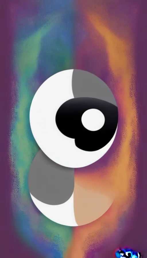 Image similar to Abstract representation of ying Yang concept, by Disney Concept Artists